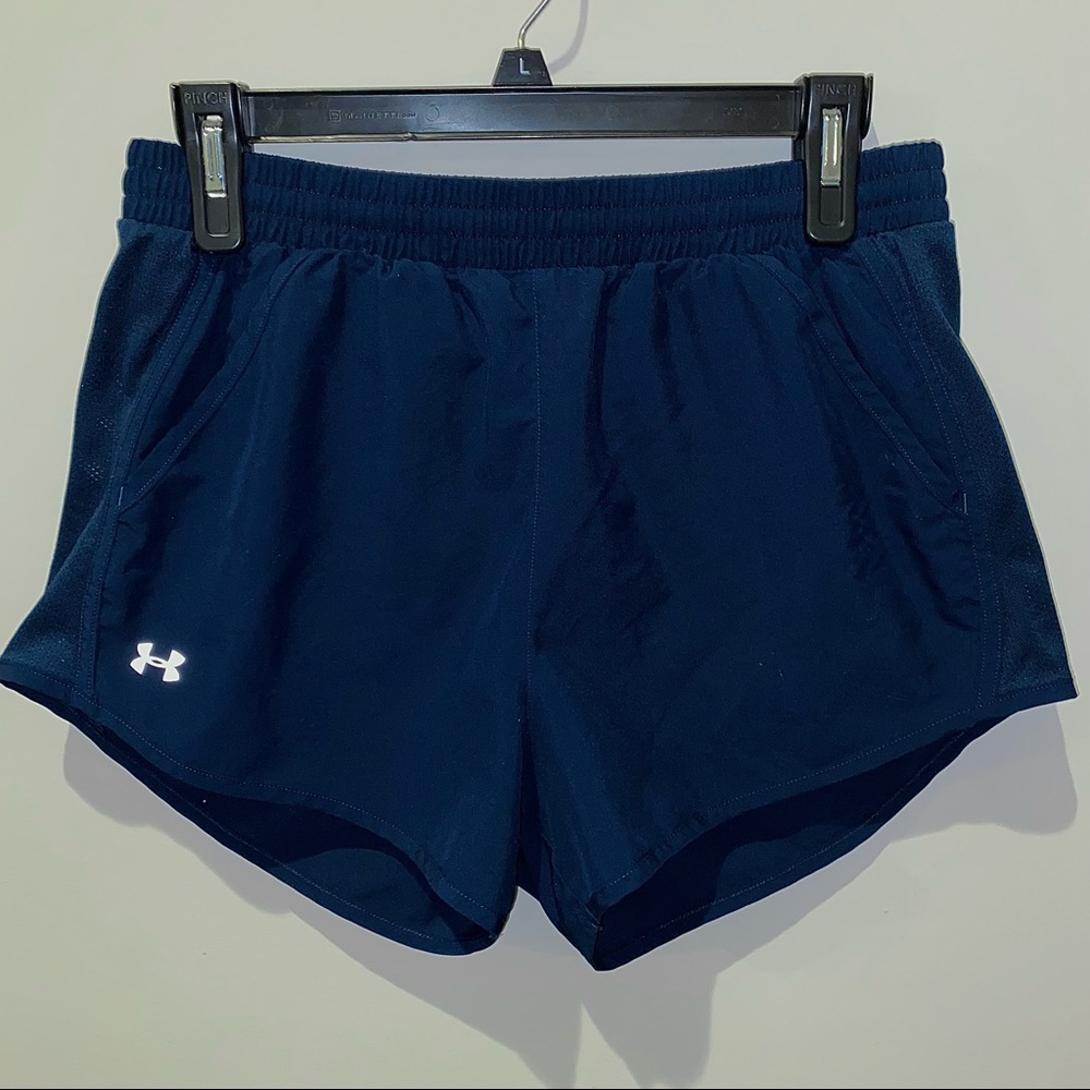 Under Armour Navy Blue Athletic Running Shorts